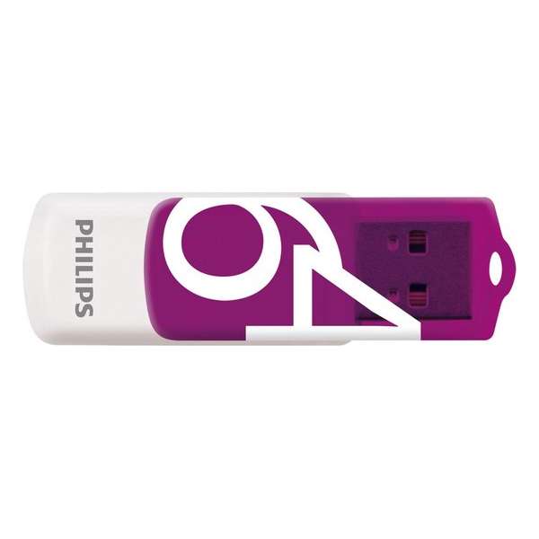Philips FM64FD05B USB flash drive 64 GB USB Type-A 2.0 Paars, Wit