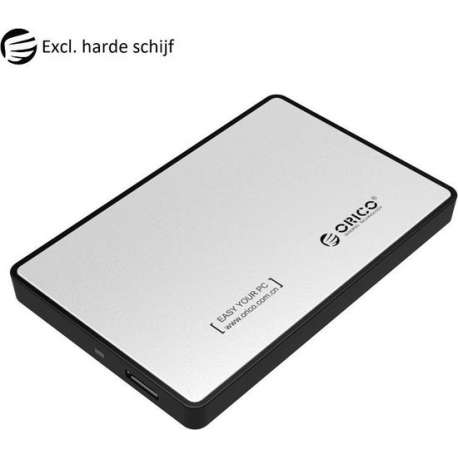 Orico Harde schijf behuizing 2.5 Inch SATA HDD/SSD - Zilver/zwart