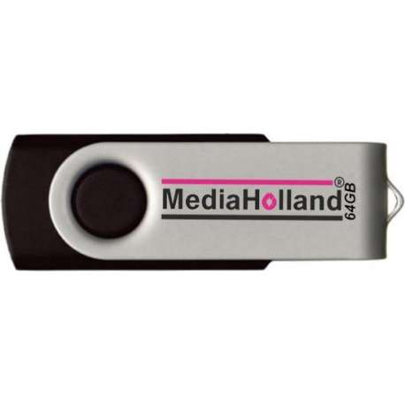 USB Stick USB2.0 Twister 64GB MediaHolland 10 stuks