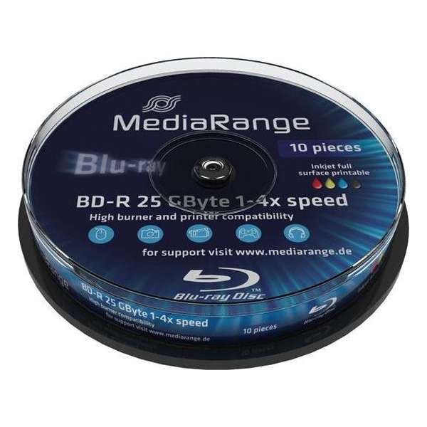 BD-R 4x CB 25GB MediaR Pr. 10St