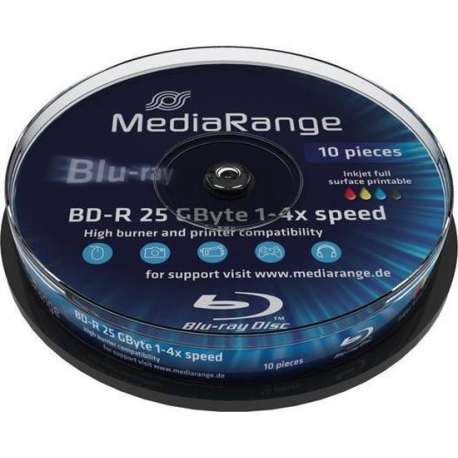 BD-R 4x CB 25GB MediaR Pr. 10St