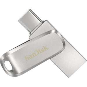 Sandisk Ultra Dual Drive Luxe USB flash drive 32 GB USB Type-A / USB Type-C 3.2 Gen 1 (3.1 Gen 1) Roestvrijstaal