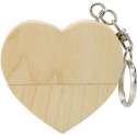 Hout hart usb stick 64gb