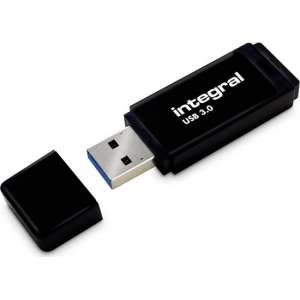 Integral flashgeheugens Integral 64GB USB3.0 Flash Drive - Zwart