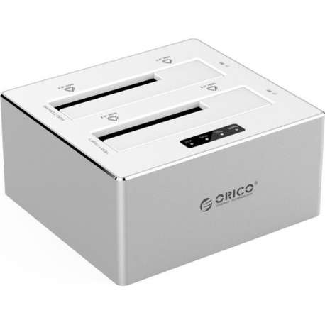Orico Dual Bay Docking station 2.5/3.5 inch HDD/SDD met 1-1 Clone