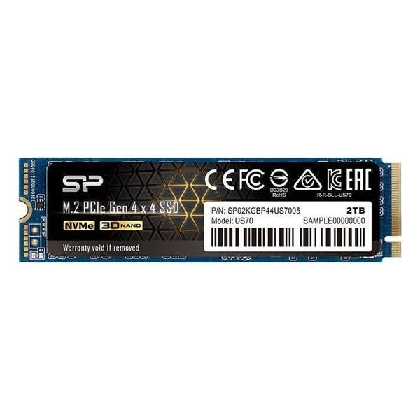 SILICON POWER SSD P44US70 2TB M.2 PCIe Gen4 x4 NVMe 5000/4400 MB/s SILICON POWER SSD P44US70 2TB M.2 PCIe Gen4 x4 NVMe 5000/4400 MB/s
