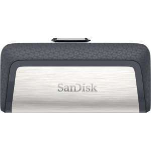 Sandisk Ultra Dual 32GB USB flash drive USB Type-A / USB Type-C 3.2 Gen 1 (3.1 Gen 1) Zwart, Zilver