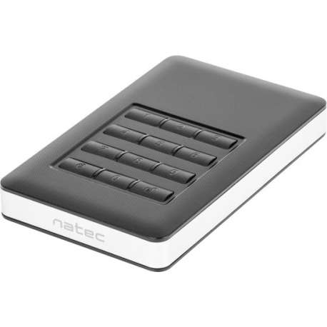 Natec Rhino Code - Encrypted SATA USB 3.0 HDD/SSD - 2,5 inch - Harddiskbehuizing