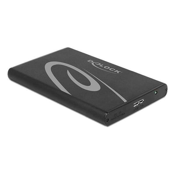 DeLOCK 42537 behuizing voor opslagstations 2.5'' Zwart