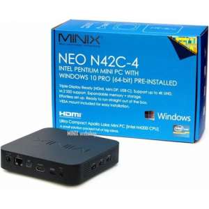MINIX NEO N42C-4 INTEL PENTIUM MINI PC MET WINDOWS 10 PRO