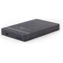 Externe USB 3.1 2.5" HDD behuizing, Type-C, zwart