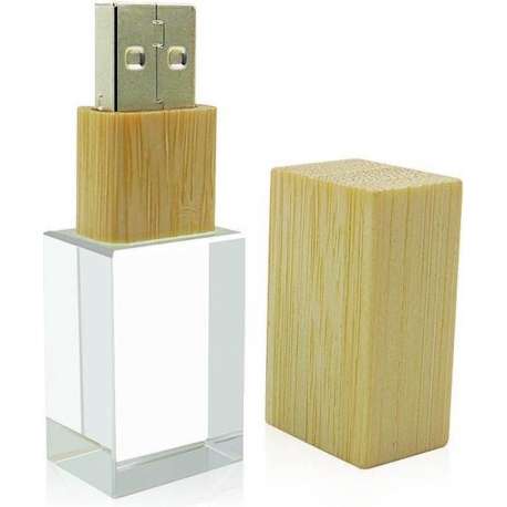 Ulticool USB-stick Glas Hout - 32 GB - Bruin