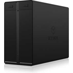 ICY BOX IB-RD3662-C31 behuizing voor opslagstations 3.5'' HDD-behuizing Zwart