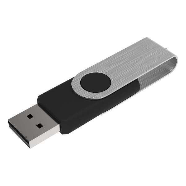Venditio USB Twister, 4 GB, Zwart, 50 stuks