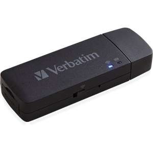 Verbatim MediaShare Mini geheugenkaartlezer Zwart USB 2.0/Wi-Fi