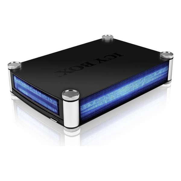 ICY BOX IB-550StU3S 3.5'' HDD-behuizing Zwart