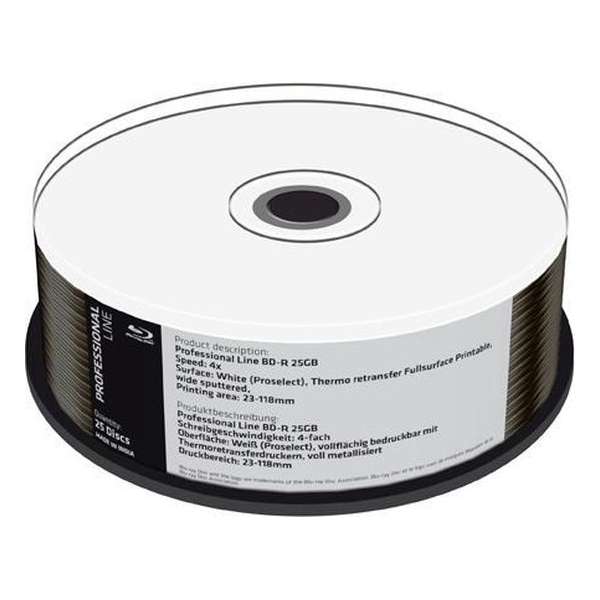 MediaRange MRPL402 25GB BD-R 25stuk(s) Lees/schrijf blu-ray disc