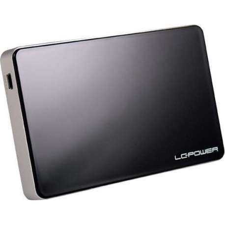 LC-Power LC-25U3B-ELektra 2.5'' Aluminium, Zwart