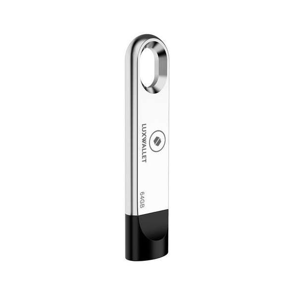 LUXWALLET® XPRO USB Stick - 128GB Stick - USB 3.0 - Metalen USB - Snelle Overdracht - Stootbestendig Design - Zilver