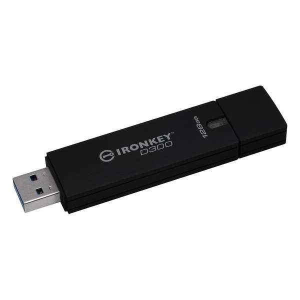 IronKey IKD300 128GB USB flash drive USB Type-A 3.2 Gen 1 (3.1 Gen 1) Zwart