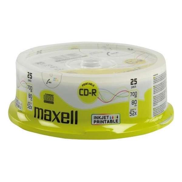 CD-R 700 Mb printable spindel 25 stuks