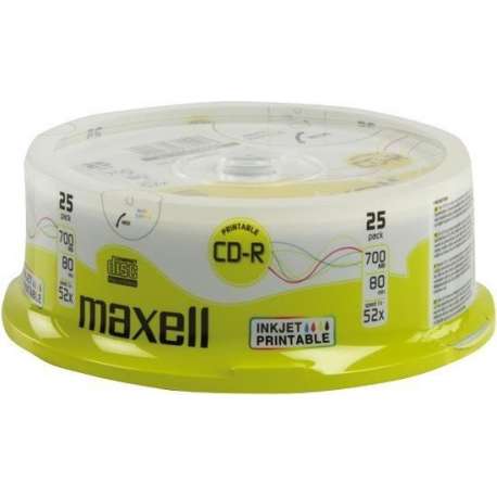 CD-R 700 Mb printable spindel 25 stuks
