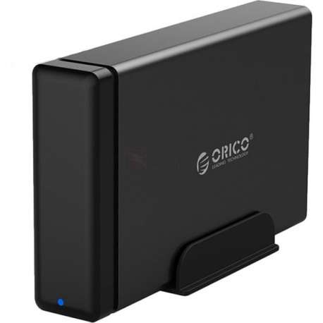 Orico USB-C Harde schijf behuizing 3.5 Inch SATA HDD/SSD - Zwart