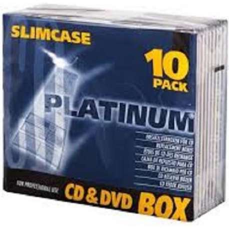 CD doosje Slimcase  (voor 1CD) 10er Pack