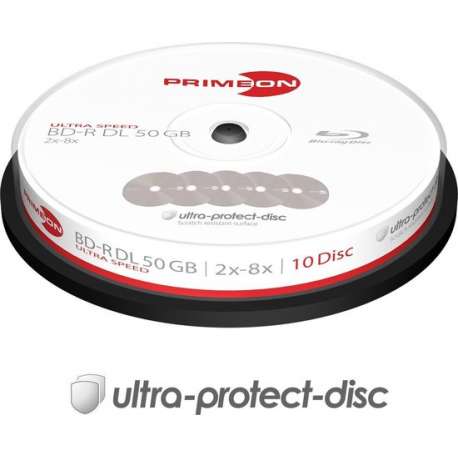 Primeon 2761311 50GB BD-R DL Lees/schrijf blu-ray disc