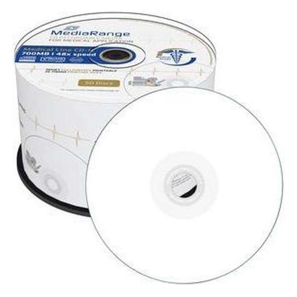 MediaRange Medical Line CD-R 700 MB Inkjet Printable 50 stuks