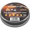 DVD-RW MediaRange 4,7GB 10pcs Spindel 4x