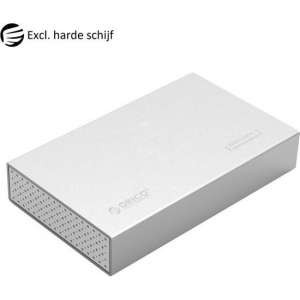 Orico HDD behuizing voor 3,5'' SATA HDD - USB3.0 (USB-B) / aluminium
