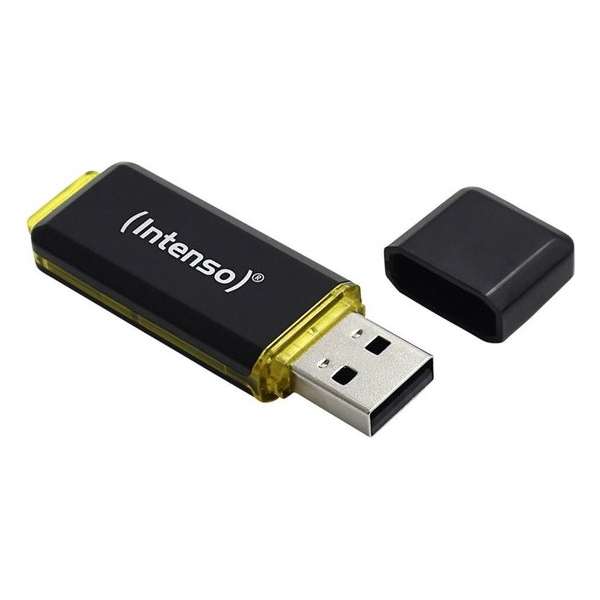 Intenso High Speed Line USB flash drive 64 GB USB Type-A 3.2 Gen 2 (3.1 Gen 2) Zwart, Geel