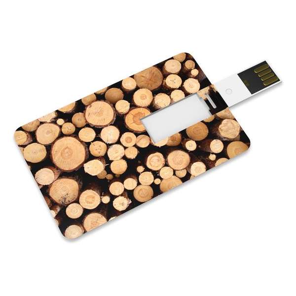 Venditio USB Credit Card  - 64 GB 2.0 - Hout - USB Stick