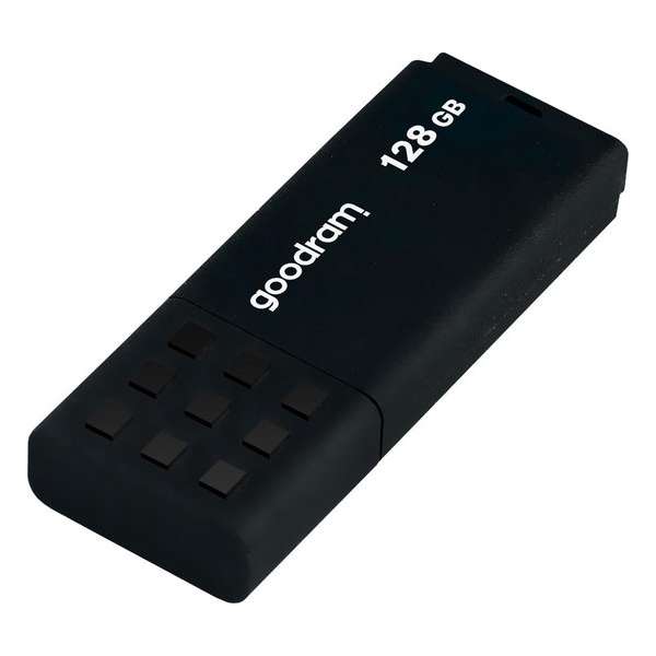 GOODRAM USB3.0 Flash Drive, 128 GB, UME3, USB A connector, Black, 60/20 MB/s (USB3/2/1.1 comp)