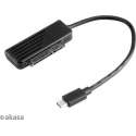 Akasa USB3.1 Gen 1 2.5 SATA SSD/HDD Adpater with Type C, Plug and play.