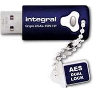Integral 4GB Crypto Dual 4GB USB 3.0 Blauw USB flash drive