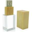 Ulticool USB-stick Glas Hout - 16 GB - Bruin
