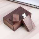 Walnoot rechthoek hout usb stick in hout doos 32GB