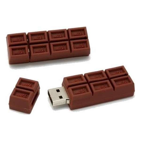 Ulticool USB-stick Chocolade - 8 GB - Chocoladetablet - Bruin