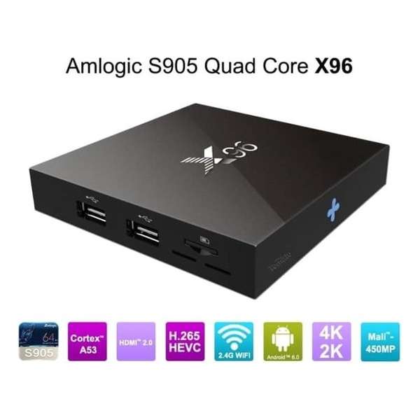 X96 Android 6.0 TV Box 16GB met Kodi 16.1 + MX3 Air Mouse