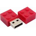 LeuksteWinkeltje USB stick 8 GB - Lego blokje - rood