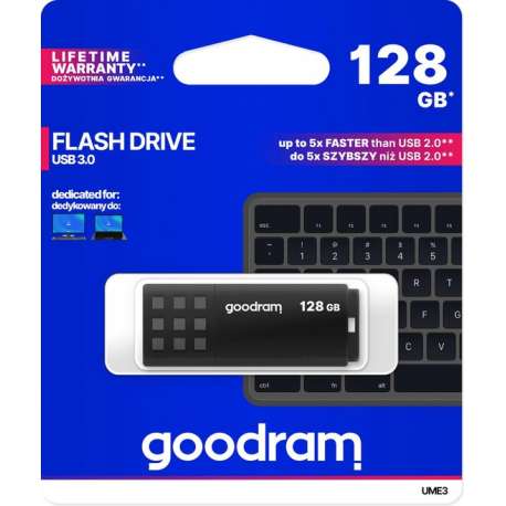 Goodram UMM 3 usb stick 128 GB Usb 3.0 Snelle werking - Universeel