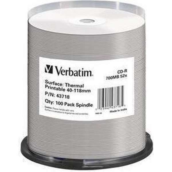 Verbatim CD-R AZO 700MB 52X SP THERMAL SURFACE - Rohling