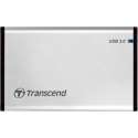 Transcend StoreJet 25S3 2.5'' HDD-/SSD-behuizing Zilver Stroomvoorziening via USB