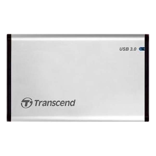 Transcend StoreJet 25S3 2.5'' HDD-/SSD-behuizing Zilver Stroomvoorziening via USB