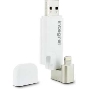 Integral ISHUTTLE USB flash drive 64 GB USB Type-A / Lightning 3.2 Gen 1 (3.1 Gen 1) Wit