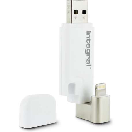 Integral ISHUTTLE USB flash drive 64 GB USB Type-A / Lightning 3.2 Gen 1 (3.1 Gen 1) Wit