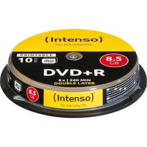 DVD+R Intenso 8,5GB 10pcs cakeBox DOUBLE LAYER