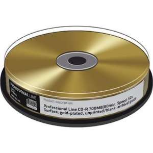MediaRange CD-R 700 MB Gold 10 stuks